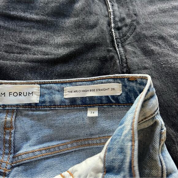 Aritzia Denim Forum The Arlo High Rise Straight Distressed Jeans - Picture 9 of 10